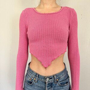 Pink crop top